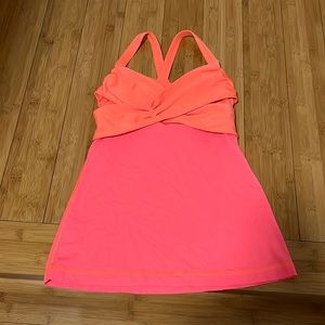 Lululemon tank top. Cross front. Size small